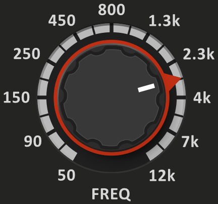 Frequency knob