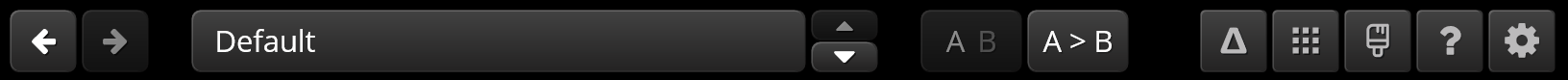Toolbar overview