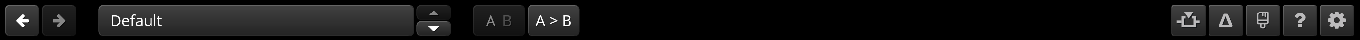 Toolbar overview