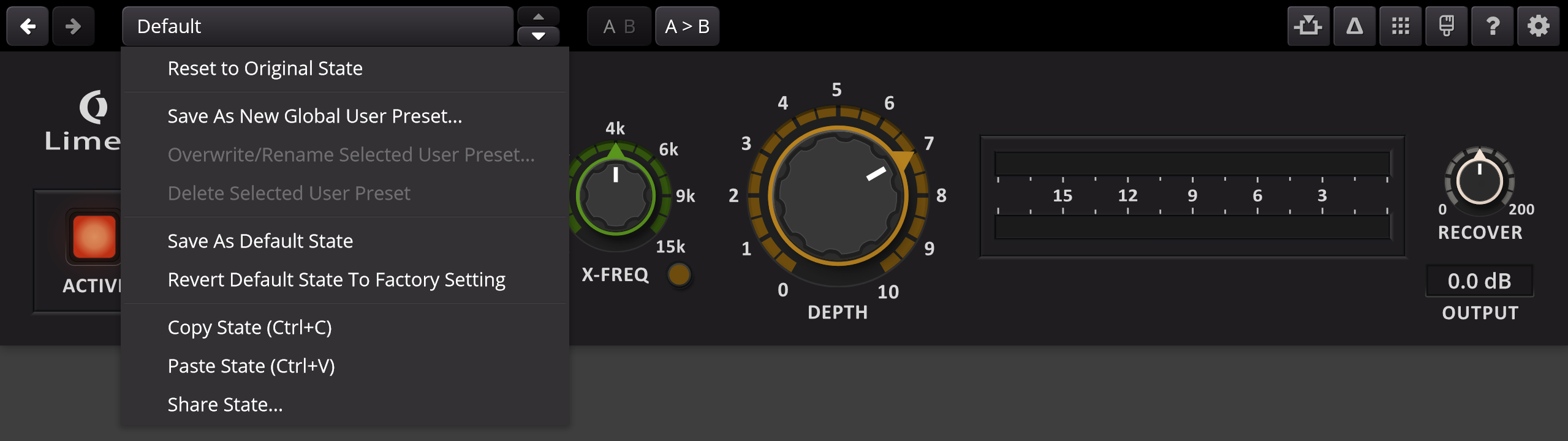 Preset options
